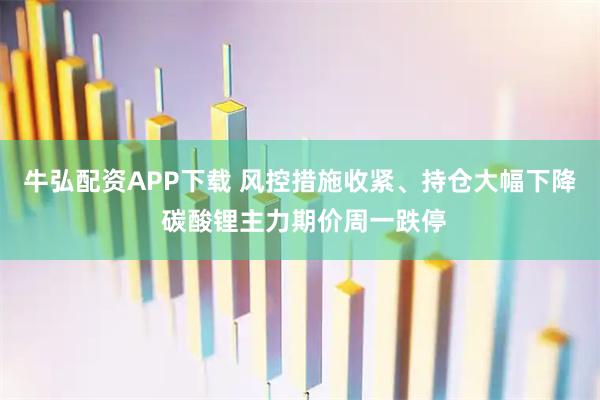 牛弘配资APP下载 风控措施收紧、持仓大幅下降 碳酸锂主力期价周一跌停